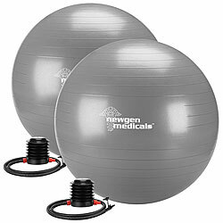 newgen medicals 2er-Set Sitz- und Gymnastikbälle, auch für Yoga, Anti-Platzen, 65 cm newgen medicals Sitz- und Gymnastikbälle auch für Yoga, Anti-Platzen 