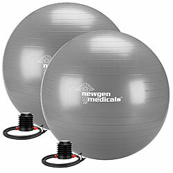newgen medicals 2er-Set Sitz- und Gymnastikbälle, auch für Yoga, Anti-Platzen, 75 cm newgen medicals Sitz- und Gymnastikbälle auch für Yoga, Anti-Platzen