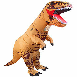 Playtastic Aufblasbares T-Rex-Kostüm für Erwachsene, 150 - 190 cm Körpergröße Playtastic Selbstaufblasende Kostüme 