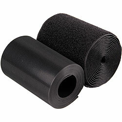 PEARL Klettband mit Nylon-Schlaufen/-Haken, zum Aufnähen, 80 kg/m, 100mm, 2m PEARL 