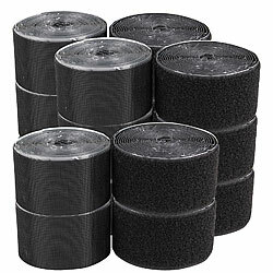 PEARL 8er-Set Klettbänder mit Nylon-Schlaufen/-Haken, selbstklebend, 32 m PEARL Klettbänder mit Nylon-Schlaufen/-Haken, selbstklebend