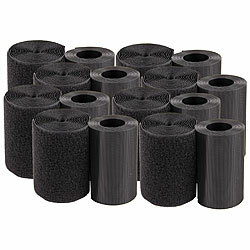 PEARL 8er-Set Ultrastarkes Premium-Klettband, 100 mm, 2 Meter PEARL Klettbänder mit Nylon-Schlaufen/-Haken, zum Aufnähen