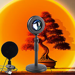 PEARL LED-Sonnenuntergangsleuchte, Teleskop-Ständer, USB PEARL LED-Sonnenuntergangslampen mit USB-Stromversorgung