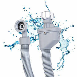 Sichler Haushaltsgeräte Aquastop-Schlauch für Waschmaschinen und Geschirrspüler, 3/4", 250 cm Sichler Haushaltsgeräte Wasser-Stop Sicherheitszulaufschläuche für Waschmaschinen & Geschirrspüler