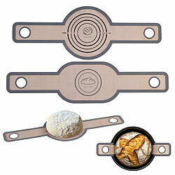 Rosenstein & Söhne 2er-Set Silikon-Brotschlingen, oval und rund, wiederverwendbar Rosenstein & Söhne Silikon-Brotschlingen