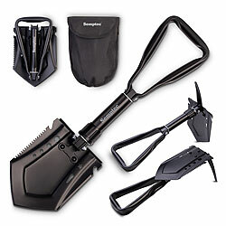Semptec Urban Survival Technology 7in1-Kombi-Klappspaten mit Säge, Spitzhacke, Axt, aus Carbonstahl Semptec Urban Survival Technology 7in1-Kombi-Klappspaten mit Säge, Spitzhacke, Axt, aus Carbonstahl