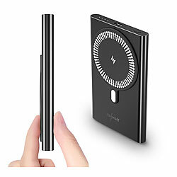 revolt Ultra-flache Powerbank, 5.000 mAh, 20 W PD, Qi- & MagSafe-kompatibel revolt Ultraflache Powerbanks, Qi- und MagSafe-kompatibel, USB-C mit Power Delivery