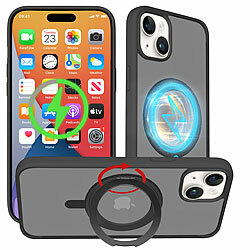 Xcase Stoßfeste Hülle für iPhone 15 Plus, MagSafe-kompatibel, 360°-Ständer Xcase Stoßfeste Hüllen für iPhone 15 Plus, MagSafe-kompatibel, 360°-Ständer