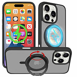 Xcase Stoßfeste Hülle für iPhone 16 Pro, MagSafe-kompatibel, 360°-Ständer Xcase Stoßfeste Hüllen für iPhone 16 Pro, MagSafe-kompatibel, 360°-Ständer