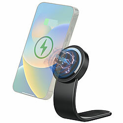 Callstel Kfz-Handyhalterung für Armaturenbrett, 15 W, MagSafe- & Qi-kompatibel Callstel Kfz-Handyhalterungen für Armaturenbretter, MagSafe- & Qi-kompatible