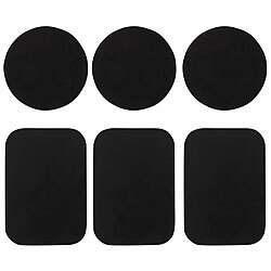 Callstel 6 ultradünne magnetische Metallplättchen für Magnet-Halterung Callstel Ultradünne Handy Metallplättchen für magnetische Handyhalterungen