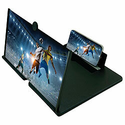 PEARL 16" Bildschirm-Lupe (40,6cm) zum Vergrößern von Handy-Display, schwarz PEARL Bildschirm-Lupen, Linse einfahrbar