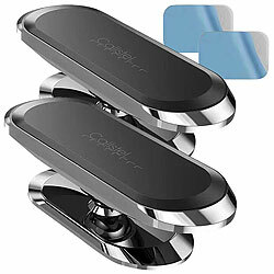 Callstel 2er-Set Kfz-Handyhalterungen für Armaturen, 360° drehbar, inkl. Magnet Callstel 