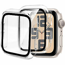 Xcase 2er-Set Glas-Displayschutz für Apple Watch Series SE (44 mm) Xcase Glas-Displayschutz für Apple Watch