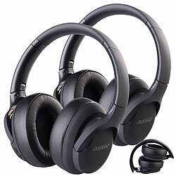 auvisio 2er-Set faltbare Over-Ear-Kopfhörer, Akku, ANC, Bluetooth 5.3, Mikro auvisio Zweifach faltbare Over-Ear-Kopfhörer mit ANC, Bluetooth