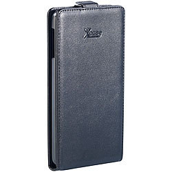 Xcase Stilvolle Klapp-Schutztasche für Samsung Note3, schwarz Xcase Schutzhüllen (Samsung)