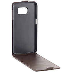 Xcase Stilvolle Klapp-Schutztasche für Samsung Galaxy S6, braun Xcase Schutzhüllen (Samsung)