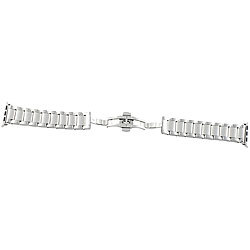 Callstel Glieder-Armband für Apple Watch 42 mm, Edelstahl, silbern Callstel Apple Watch Armbänder