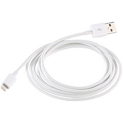 Callstel Daten- & Ladekabel ab iPhone 5, Apple-zertifiziert, 2 m lang Callstel Original Apple-lizenzierte Lightning-Kabel (MFi)