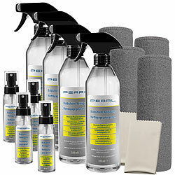 PEARL Bildschirm-Reinigungs-Set, 8 Sprays, 2,44 l, 8 Reinigungstüchern PEARL 