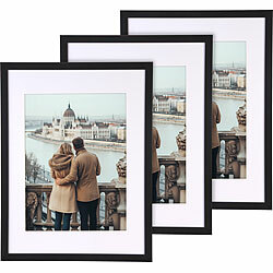 Your Design 3er-Set Bilderrahmen, bruchsicheres Acrylglas, 30 x 40 cm, schwarz Your Design Bilderrahmen aus Hölzern, bruchsichere Acrylgläser 