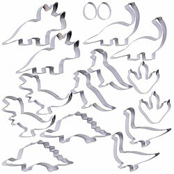 Rosenstein & Söhne 16-tlg. Dinosaurier-Ausstecher-Set, Keksausstecher, Edelstahl Rosenstein & Söhne Dinosaurier-Ausstecher, Keksausstecher-Sets, Edelstahl