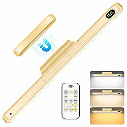 Lunartec LED-Akku-Unterbau- & Bilderleuchte, PIR-Sensor, Fernbedienung, messing Lunartec Akku-Unterbau- und Bilderleuchten mit CCT-LEDs, dimmbarer Helligkeit & PIR-Sensor