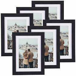 Your Design 6er-Set Bilderrahmen mit robustem Acrylglas, 13 x 18 cm, schwarz Your Design Bilderrahmen mit robustem Plexiglas 