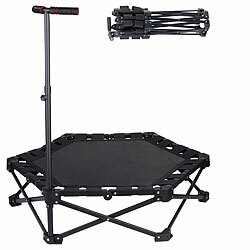 Speeron Klappbares Fitness-Trampolin für Erwachsene, Halte-Griff, 106 cm Ø Speeron Klappbare Fitness-Trampoline mit Halte-Griffen 