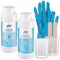 AGT Epoxidharz, transparent, 1000 ml, inkl. Zubehör AGT Epoxidharze