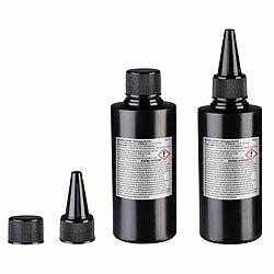 AGT 2er-Set UV-Resin, kristallklar, vorgemischt, 2x 50 g, inkl. UV-Lampe AGT UV-Resins mit UV-Taschenlampe