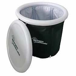 newgen medicals Eisbad-Set, 220 l, Ø 80 cm, 5-fach isoliert, mit Pumpe, Deckel, Tasche newgen medicals Eisbad-Sets für Kryotherapie 