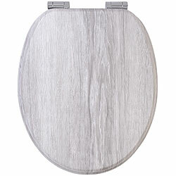 BadeStern WC-Sitz mit Absenkautomatik, Hellholz-Optik BadeStern WC-Sitze mit Absenkautomatik