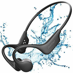 auvisio Wasserdichter Knochenschall-Kopfhörer, Bluetooth 5.4, MP3, 32 GB, IP68 auvisio  