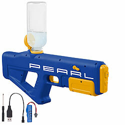 Speeron Wasserpistole: Batteriebetriebene Wasser-Spritzpistole mit LED-Lichteffekt, 450 ml (Wasserspritzpistole elektrisch)