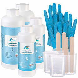 AGT Transparentes Epoxidharz,  3.000 ml, inkl. Zubehör AGT Epoxidharze