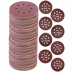 AGT 320er-Set Klett-Schleifscheiben für Exzenterschleifer, Ø 125 mm AGT Klett-Schleifscheiben-Sets für Exzenterschleifer