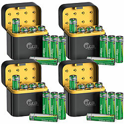 tka Köbele Akkutechnik 4x 8er-Set Li-Ion-Akkus Typ AA, mit USB-C-Ladebox,3.000mWh,Ladeanzeige tka Köbele Akkutechnik Li-Ion-Akkus Typ AA / Mignon, mit USB-C-Ladebox