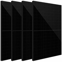 revolt 4er-Set monokristalline Solarpanels, Full-Screen, 405 W, MC4, IP68 revolt Solarpanels mit Halbzellen-Technologie