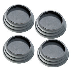 infactory 4er-Set universell einsetzbare Vibrations-Dämpfer, schwarz infactory Schwingungsdämpfer-Sets 