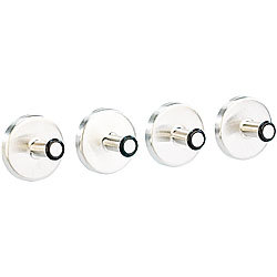 Magnethaken weiß Hakenmagnet Neodym Magnet mit Haken Ø 32 mm Hält 22 kg
