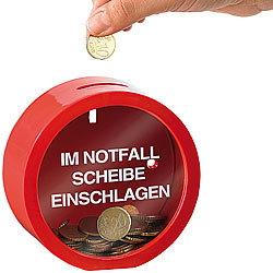 infactory Feuerwehrrote Spardose f&uuml;r finanzielle Notf&auml;lle infactory Spardosen