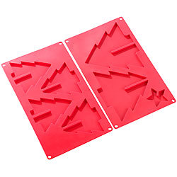 Rosenstein & S&ouml;hne Silikon Backform f&uuml;r 3D-Tannenbaum, 2er-Set Rosenstein & S&ouml;hne