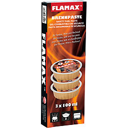 Flamax Sicherheits-Brennpaste, 3er-Set Flamax Brennpasten