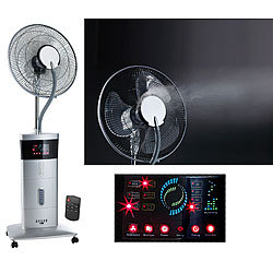 Sichler Haushaltsgeräte Kühl-Ventilator mit Sprühnebel & Ionisator, 100 Watt Sichler Haushaltsgeräte Sprühnebel-Standventilatoren mit Ionisator