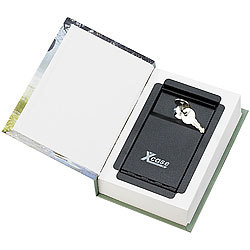 Xcase Buch-Tresor, getarnt als Roman, ECHTES Papier, 18,5 x 13 cm Xcase Buchsafes mit echten Papierseiten