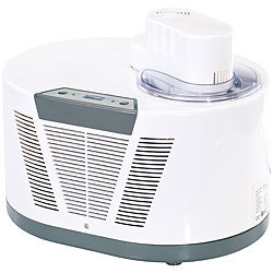 Rosenstein & Söhne Kühl-Kompressor Eismaschine EMA-870, für 1 Liter Speiseeis, 120 Watt Rosenstein & Söhne Eismaschine mit aktiver Kühlung