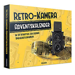 FRANZIS Adventskalender "Retro-Kamera zum Selberbauen" 2018 FRANZIS Bausatz-Adventskalender Spiegelreflex-Kamera