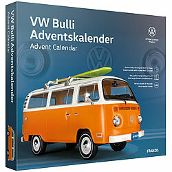 FRANZIS Adventskalender VW Bulli, Modellbausatz mit Soundmodul FRANZIS Modellbausatz-Adventskalender