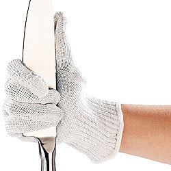 AGT 1 Paar Nylon-Stahl-Handschuhe mit Schnittschutz AGT Schnittschutzhandschuhe 